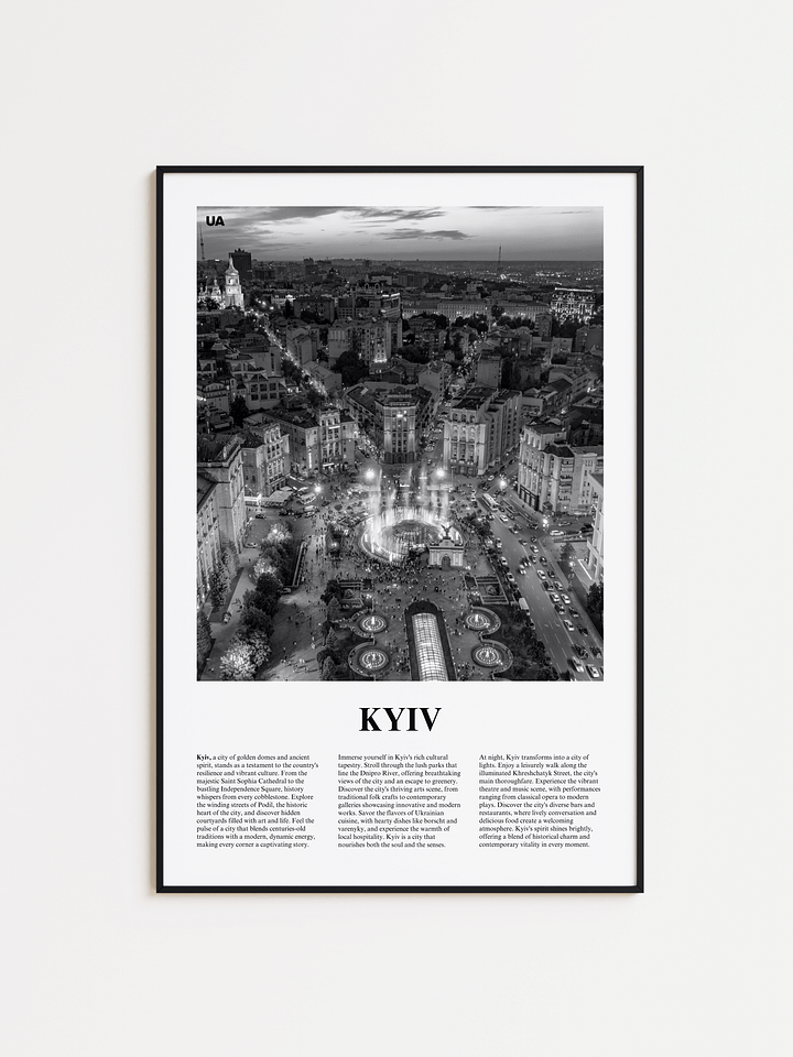 Kyiv 01 Newspaper Poster product image (1)