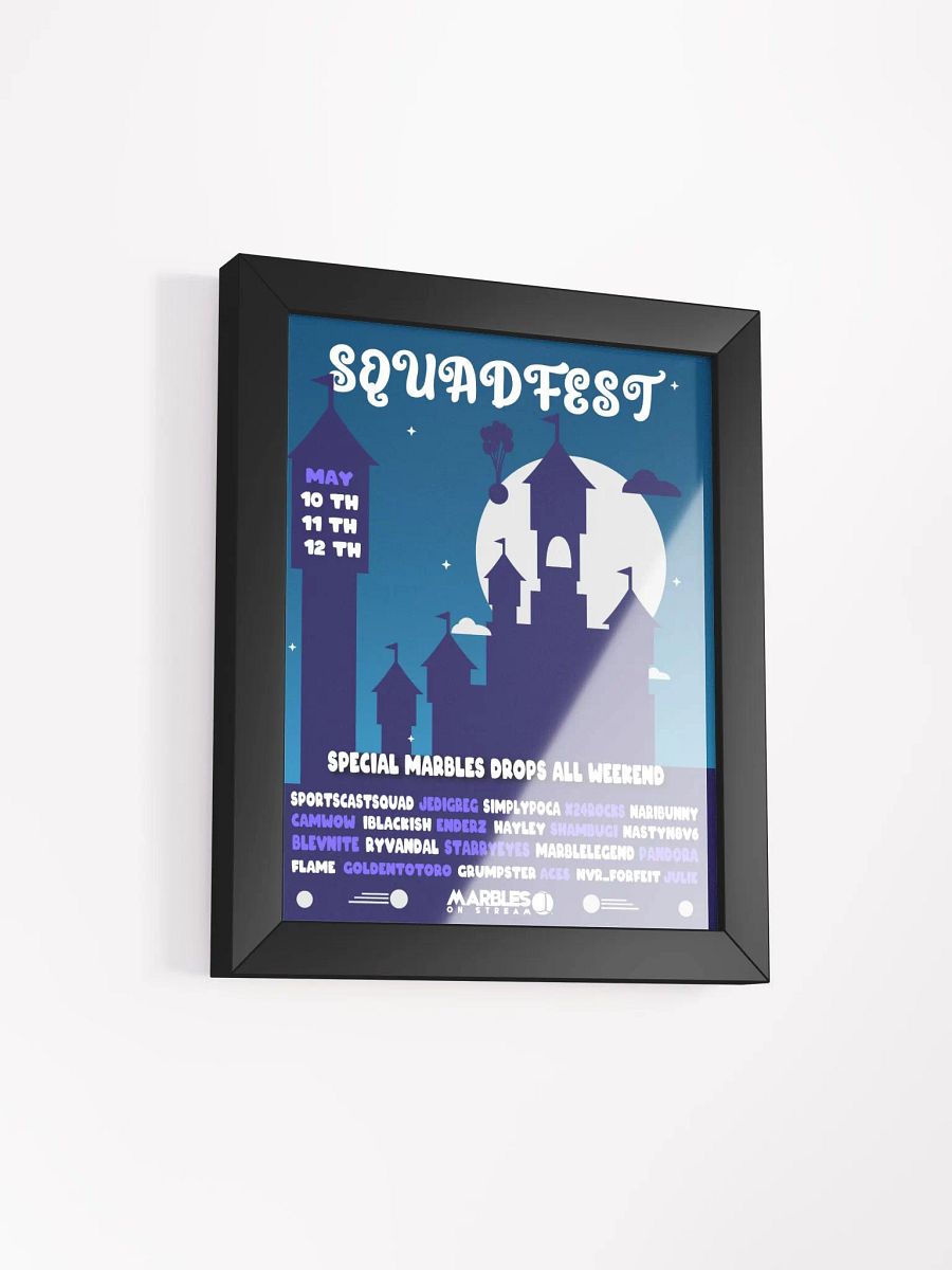 SQUAD FEST POSTER W/ FRAME 8x10 product image (2)