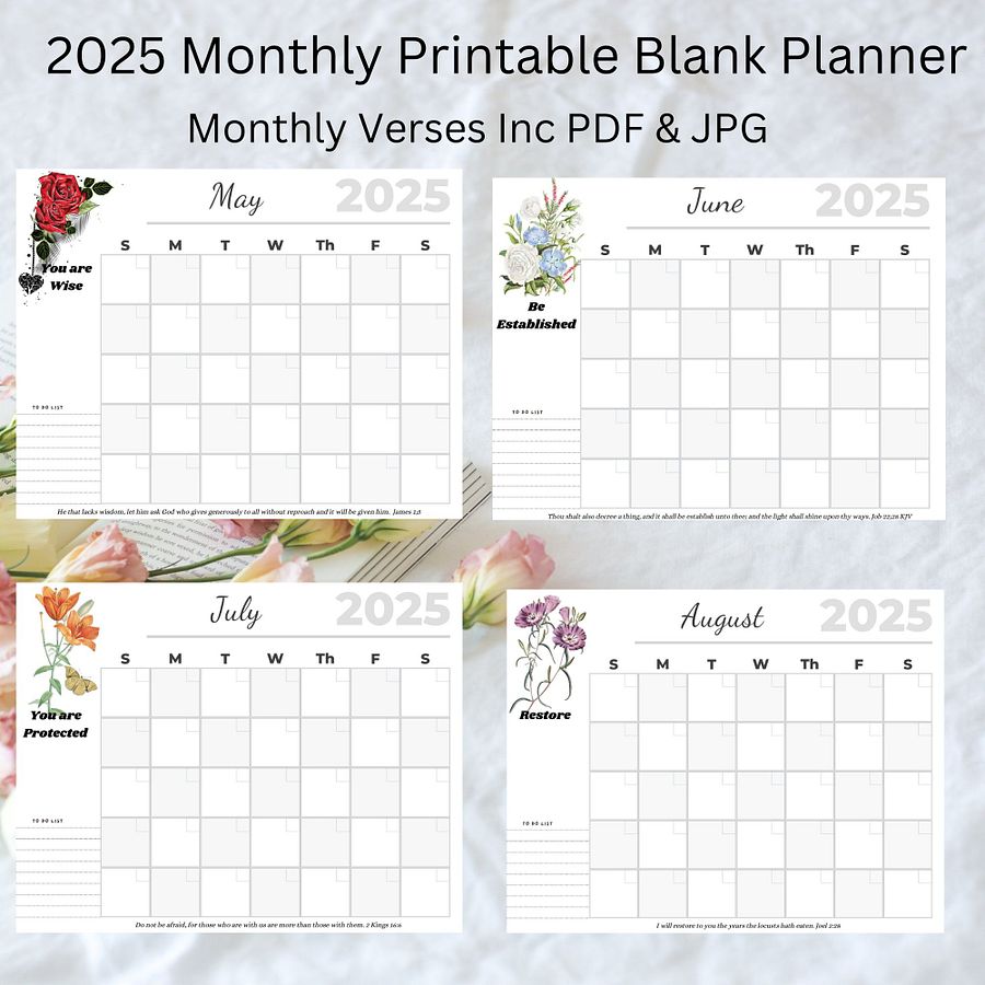 2025 Printable Blessing Calendar product image (2)