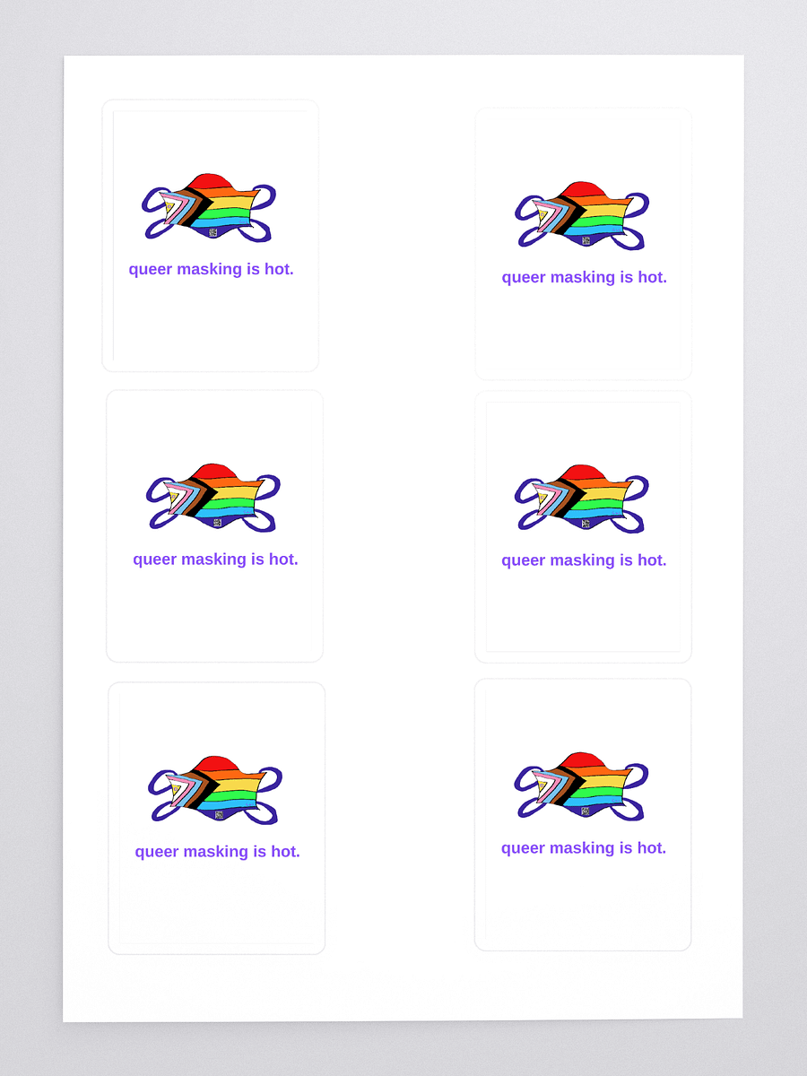 Queer Masking Is Hot sticker 6 pack product image (3)