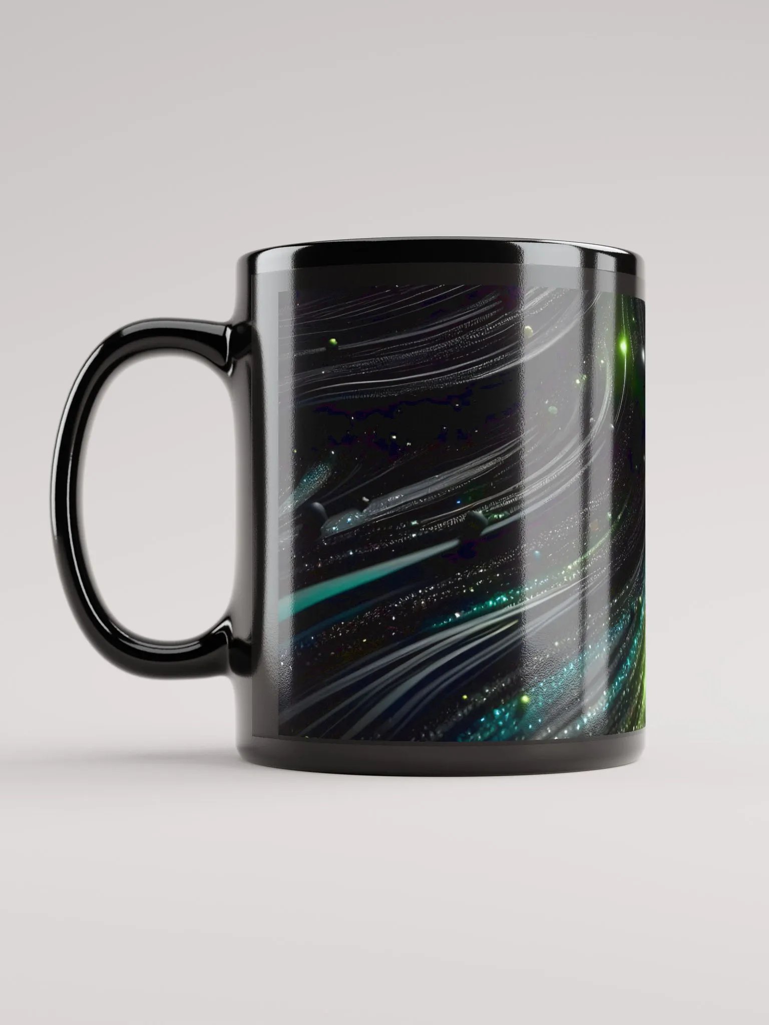 Cosmic Motion Black Glossy Mug product image (11)