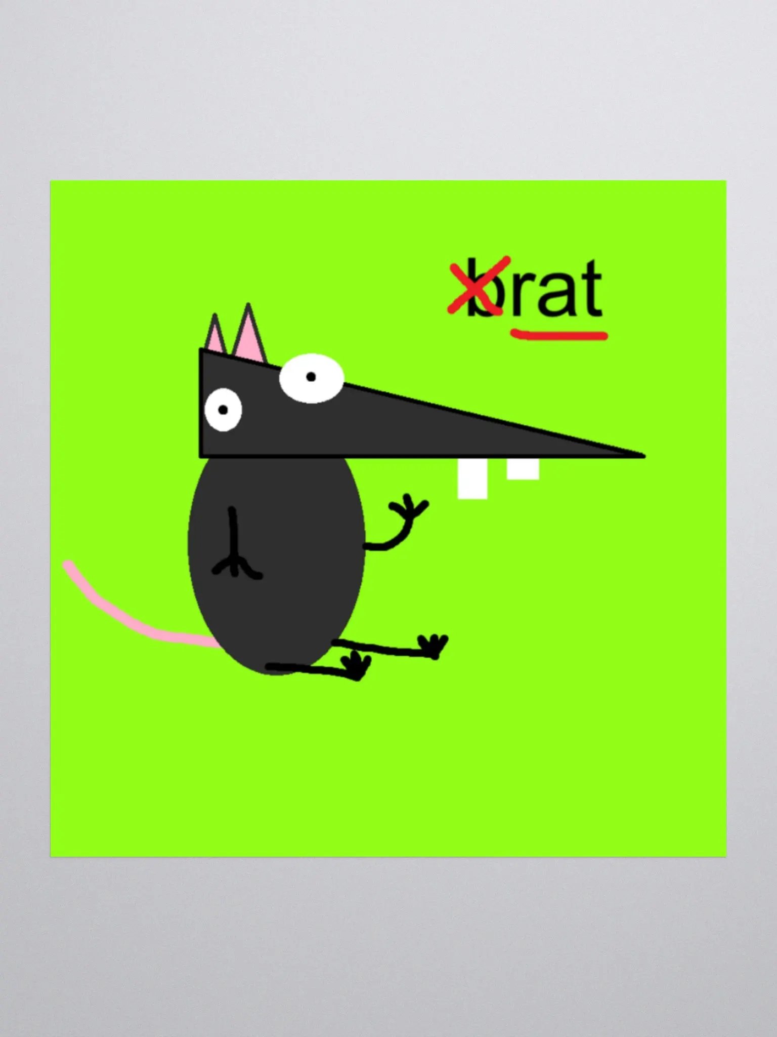 BRAT RAT Sticker product image (2)