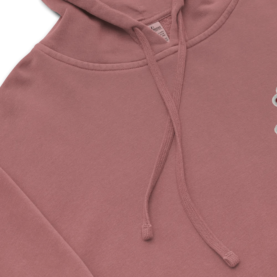 BUSY-BRAINED (L.C. maroon bubble design) embroidered pigment hoodie product image (8)