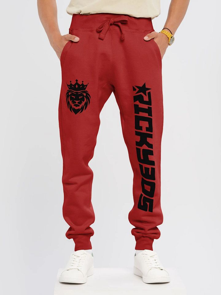 Ricky 305 Fleece Pants Black on Red product image (2)