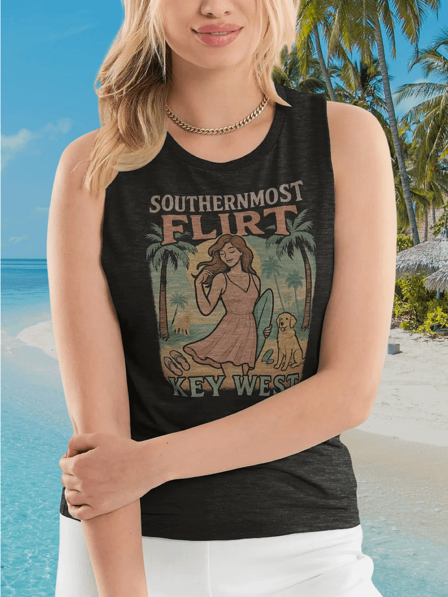 Key West Southernmost Flirt Ladies Ultra-Soft Tank Top product image (1)