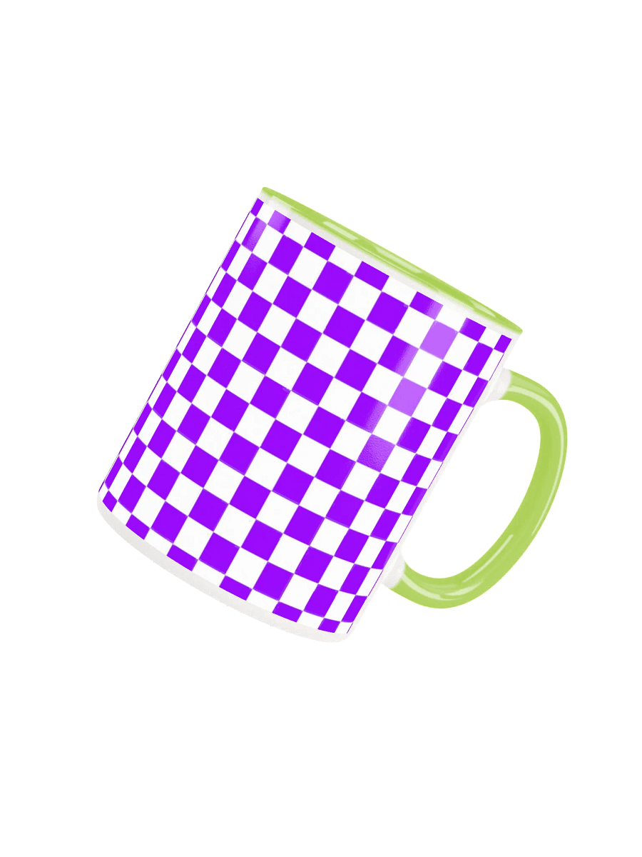Checkered! Purple and White Checkers Mug product image (45)