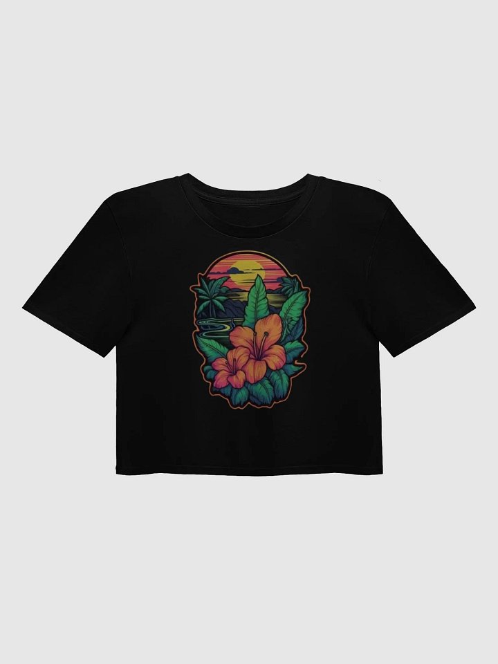Tropical Sunset Vibes Crop Top product image (1)