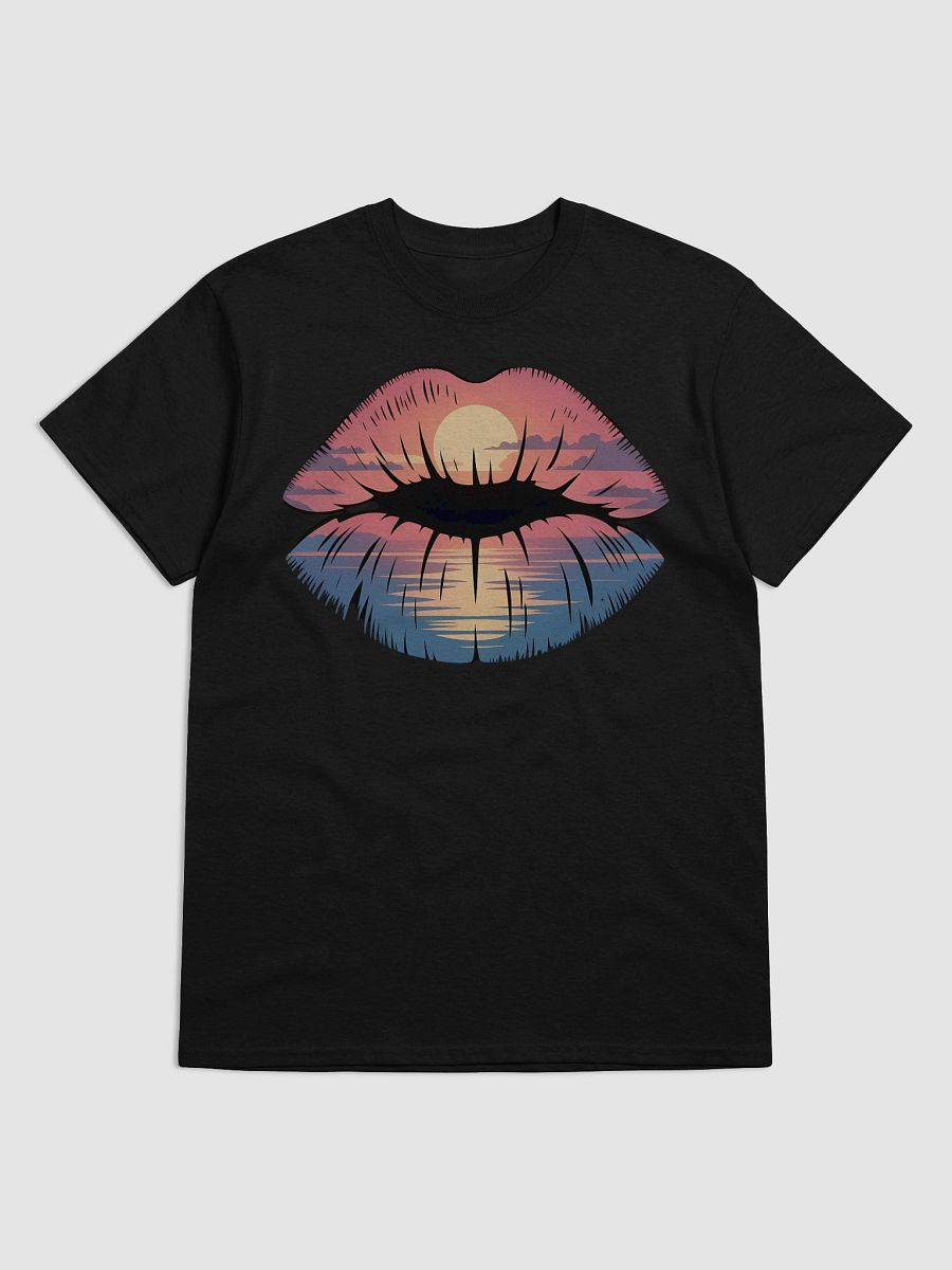 Sunset Kiss Lips Graphic Tee product image (1)