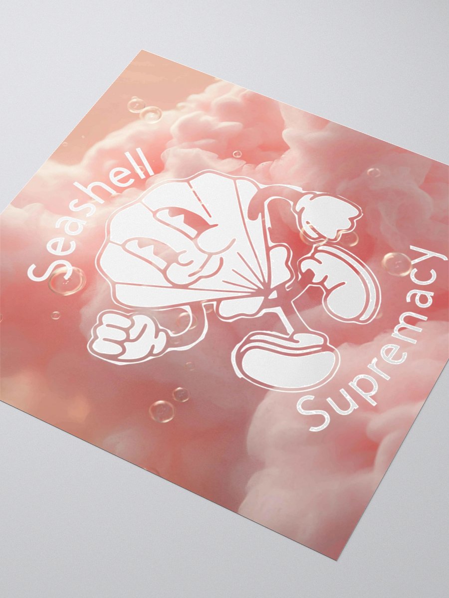 pink seashell sticker product image (3)