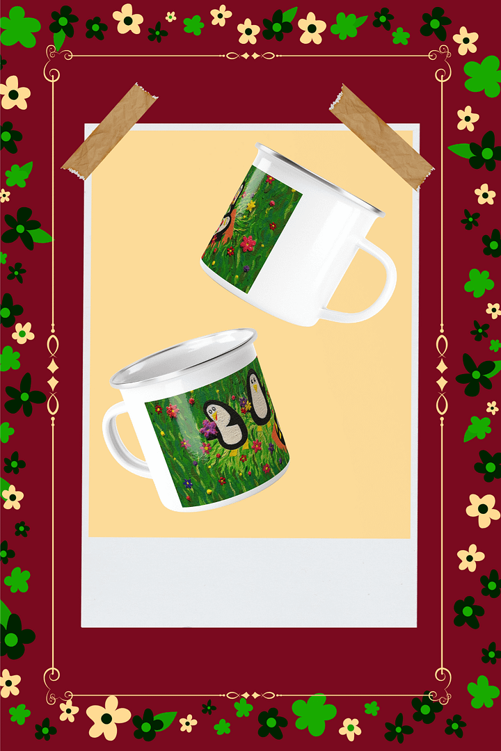 Flower Party Enamel Mug product image (2)