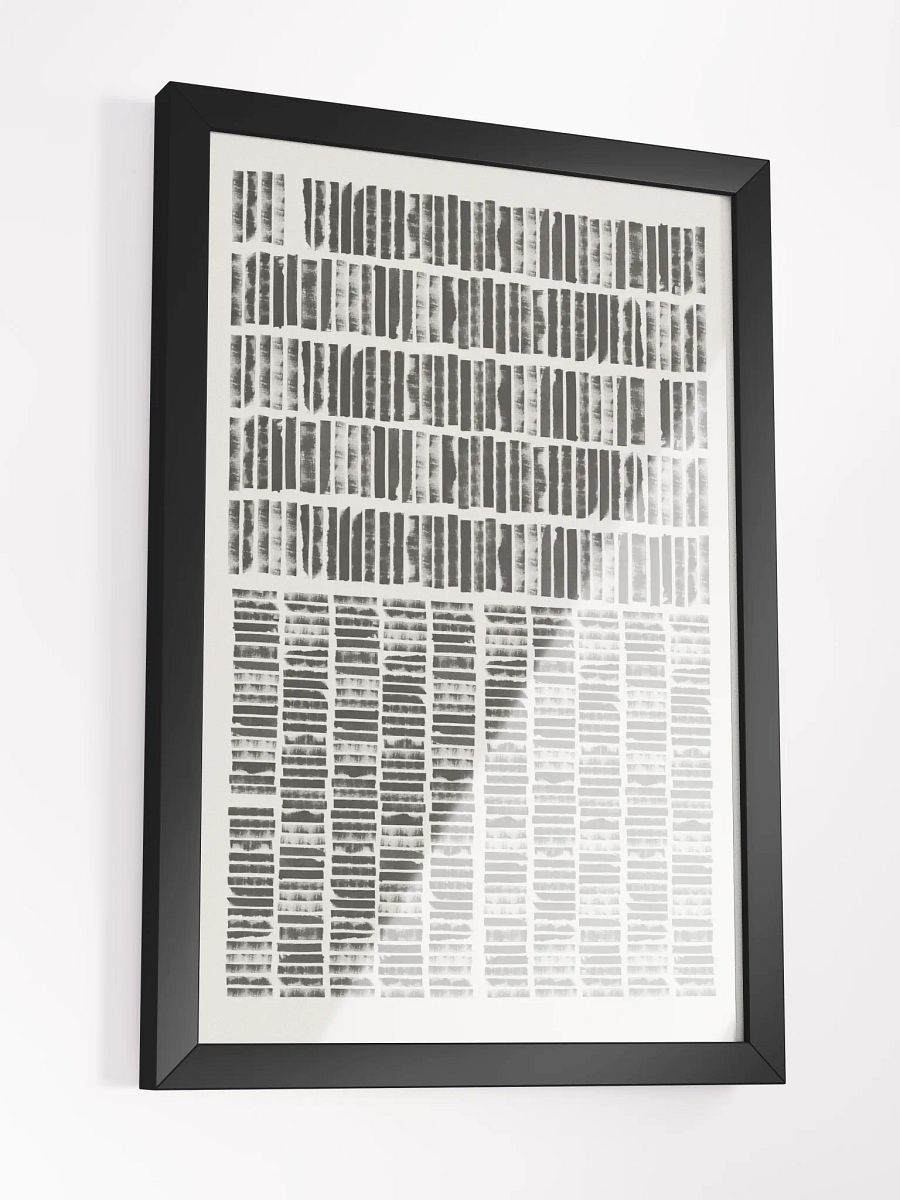 Abstract Gridlines Matte Poster | Modern Geometric Artwork for Stylish Wall Décor product image (3)