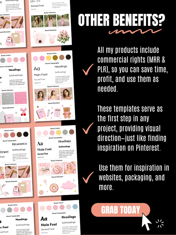 MRR/PLR Brand Board Templates in Canva product image (7)