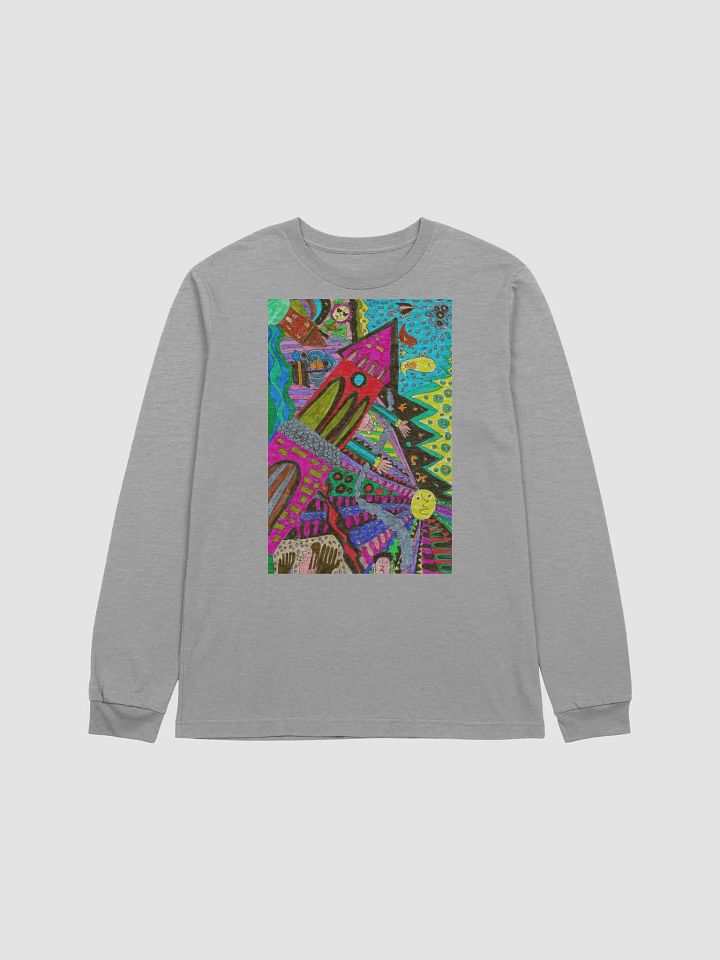 Abstract Doodle Art Tower Moment Long Sleeve Tee product image (2)