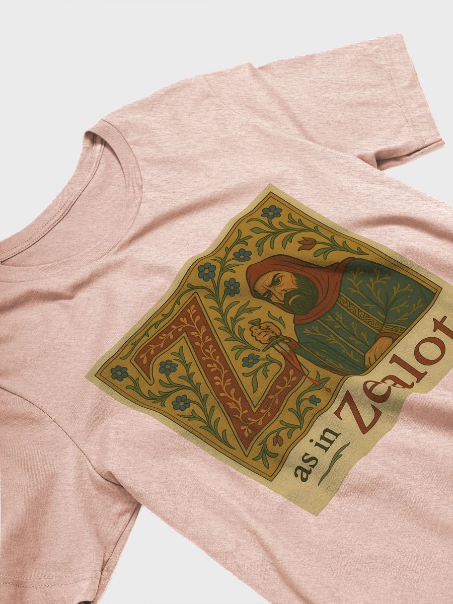 Z as in zealot t-shirt product image (28)