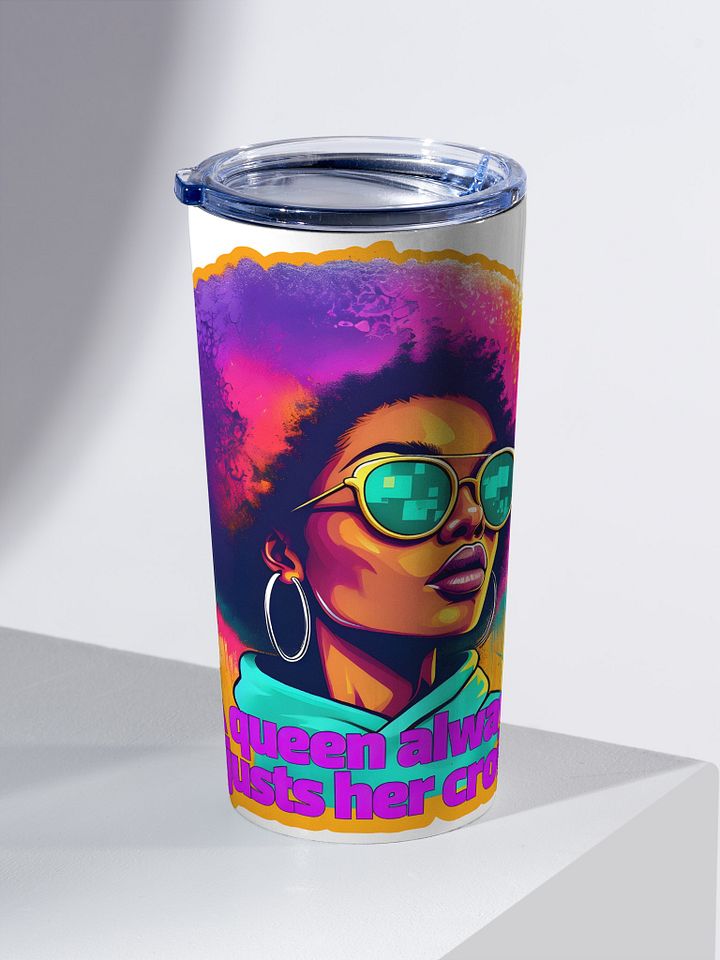 Royal Afro Queen Stainless Steel Tumbler product image (2)