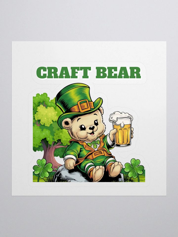 Craft Bear - St. Patrick's Day Sticker product image (1)