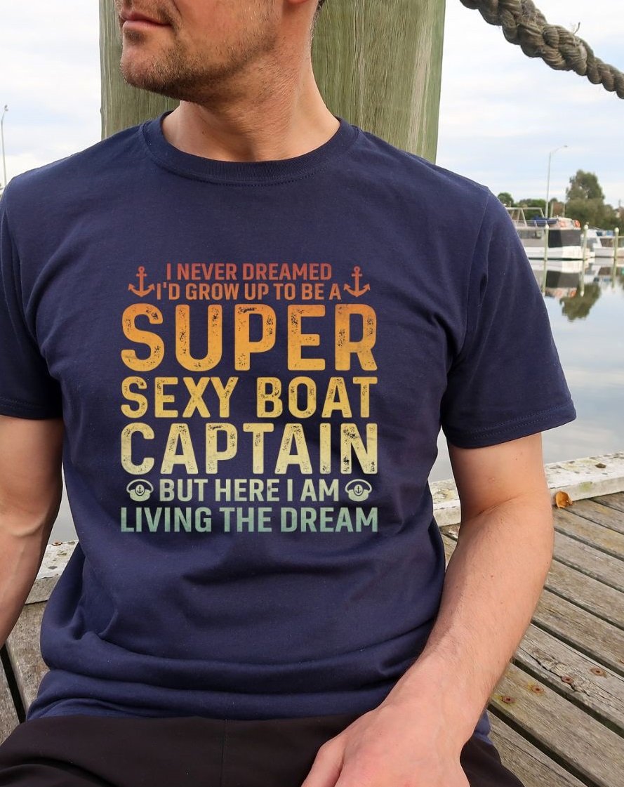 Super Sexy Boat Captain Gildan 64000 Unisex Tshirt product image (1)