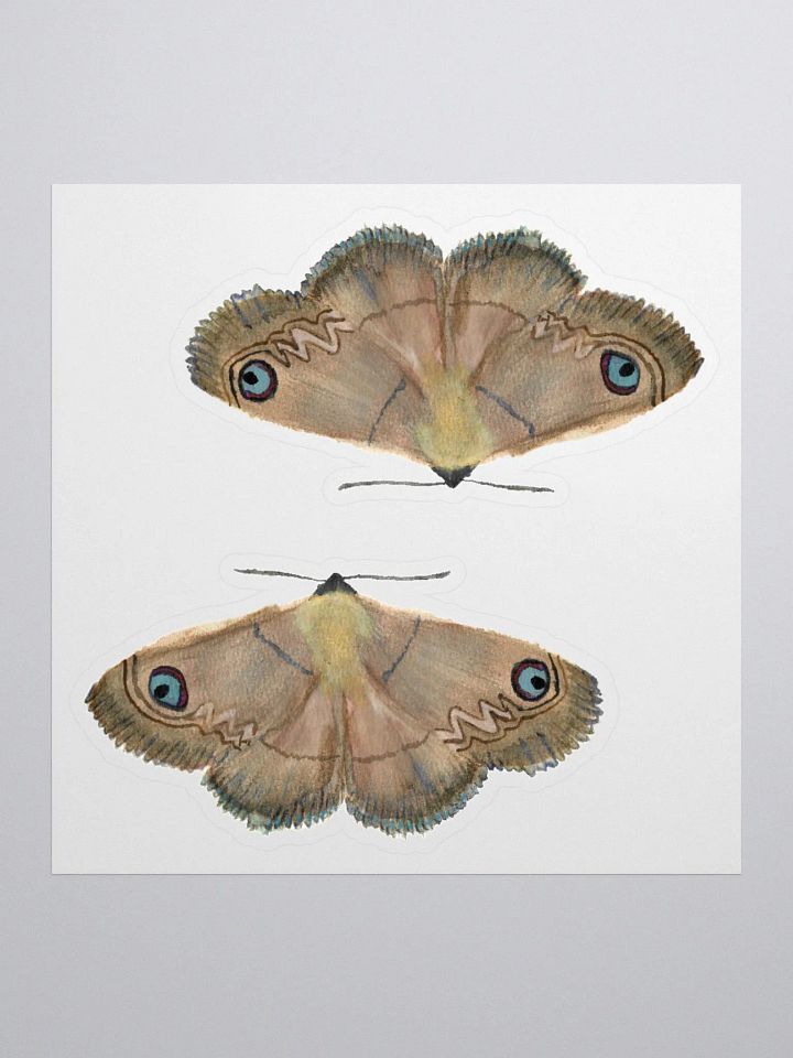 Southern Old Lady Moth Sticker (x2) product image (1)