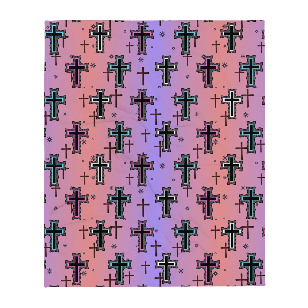 Multicolored Cross Blanket product image (3)