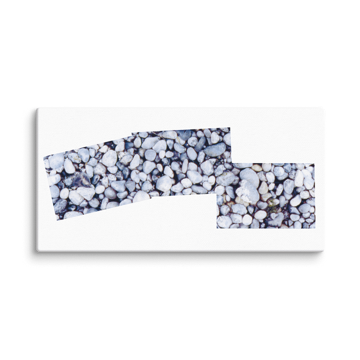 Cama Beach Rocks on Canvas (12" x 24") product image (1)
