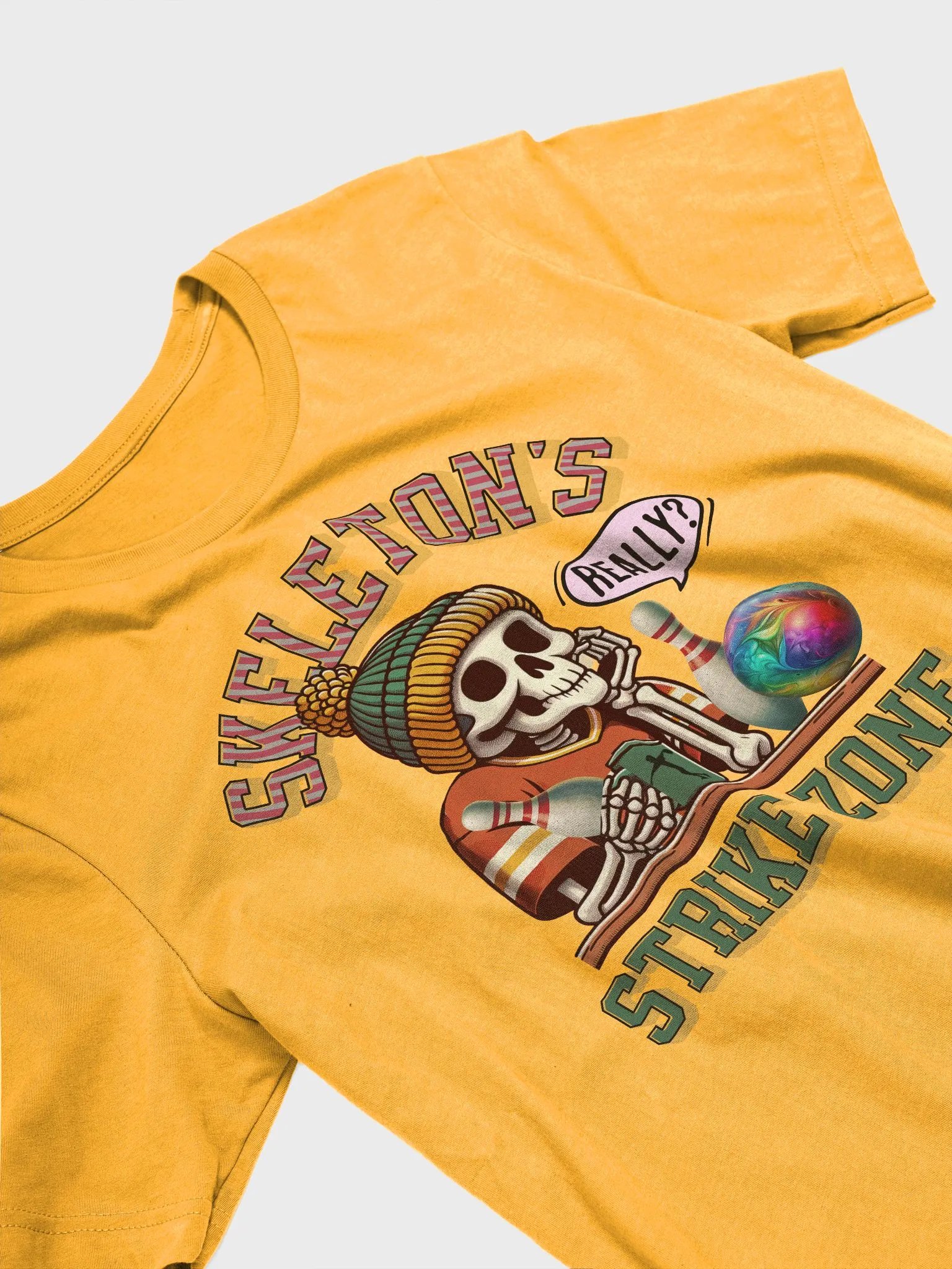 Skeletons Strike Zone Bowling Really Tee product image (2)