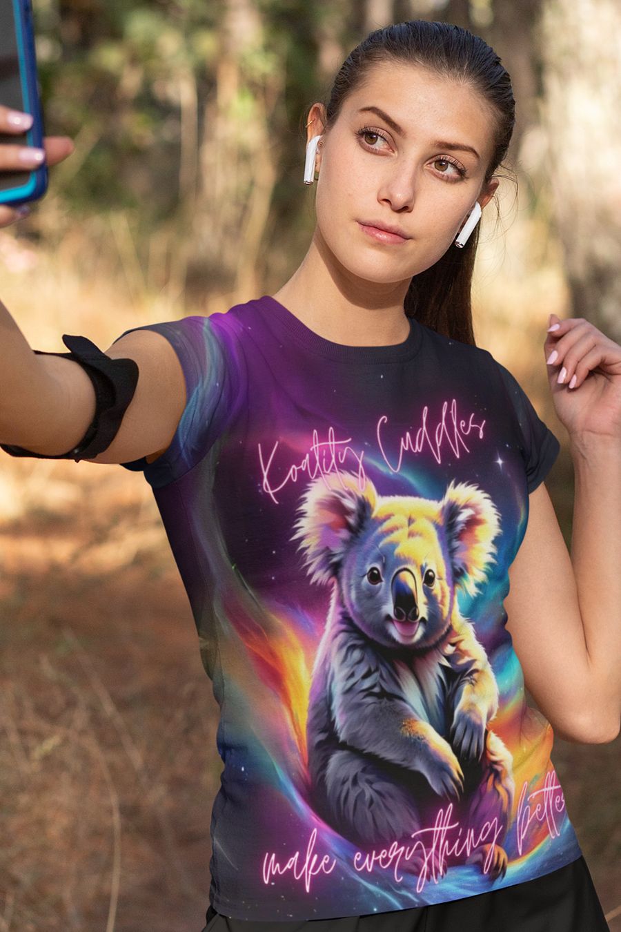 Koality Cuddles Koala Bear All Over Print T-shirt product image (1)