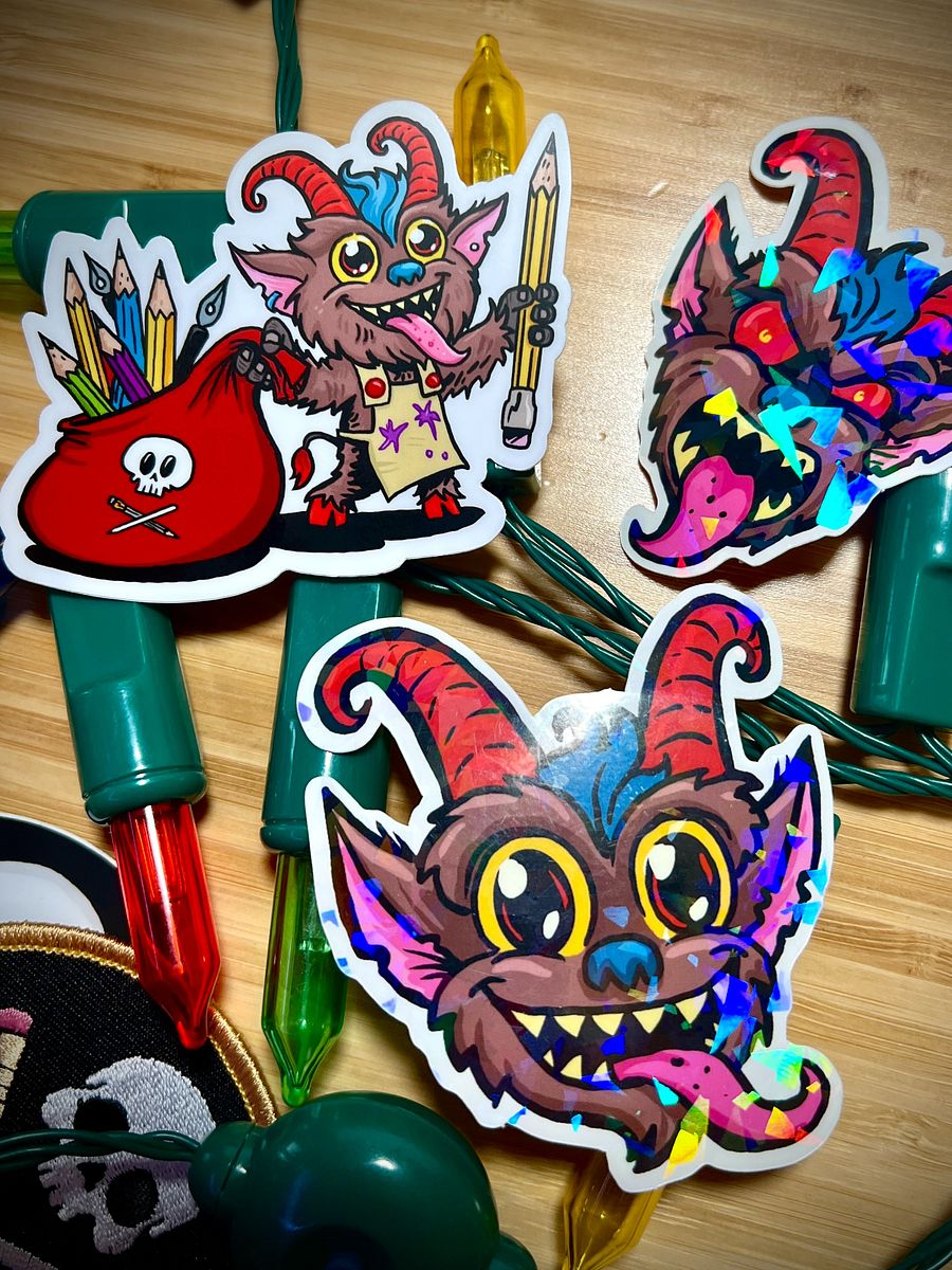 Lil' Krampus Sticker Set product image (1)