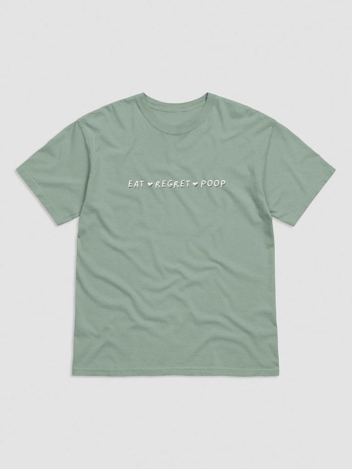 Embroidered Eat ♥ Regret ♥ Poop T-Shirt T-Shirt product image (1)