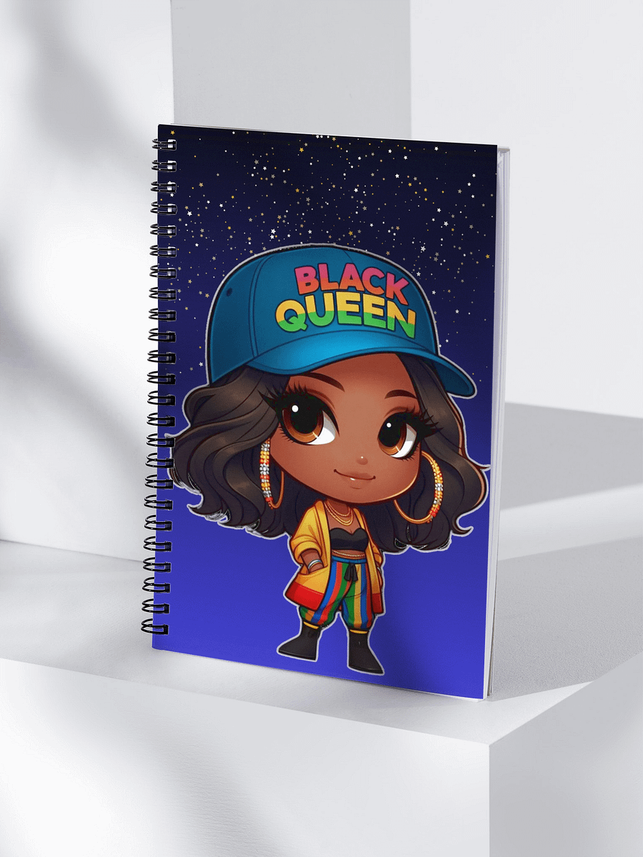 Black Queen Chibi Spiral Notebook product image (4)