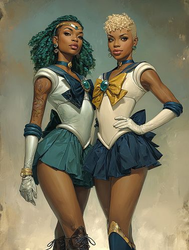Sailor Neptune & Sailor Uranus 💛💚