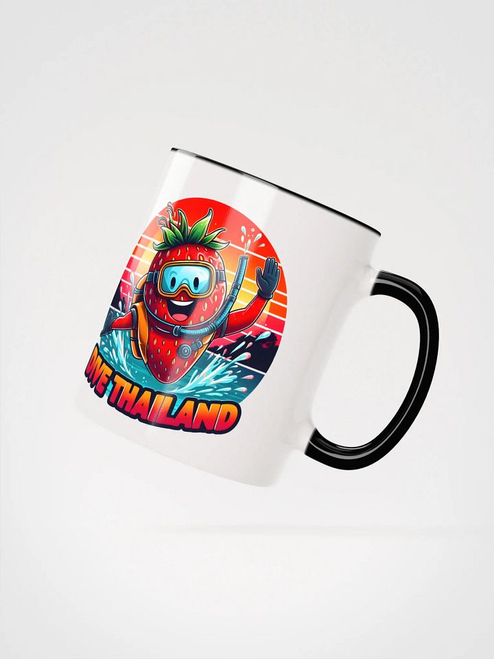 Splashy Strawberry Scuba Diver Mug product image (18)