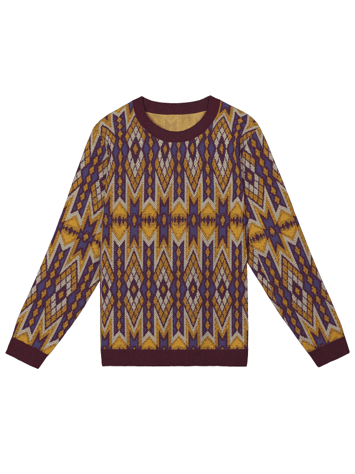 Mustard Tribal Print Sweater product image (1)