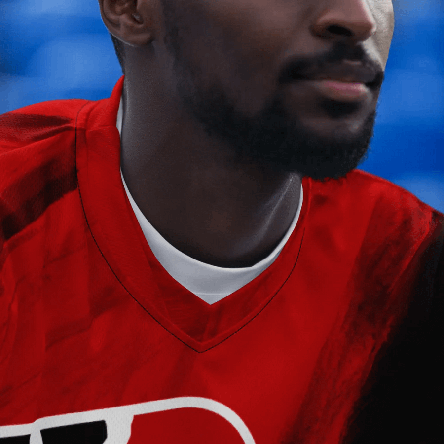 The KULT Red Brush Jersey Alt Sleeves product image (12)