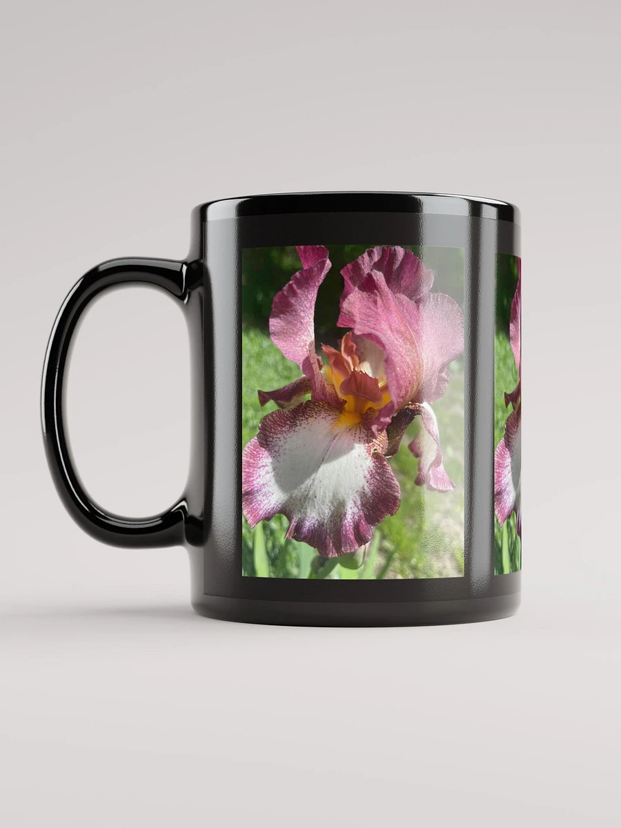 Burgundy Iris Black Coffee Mug product image (11)