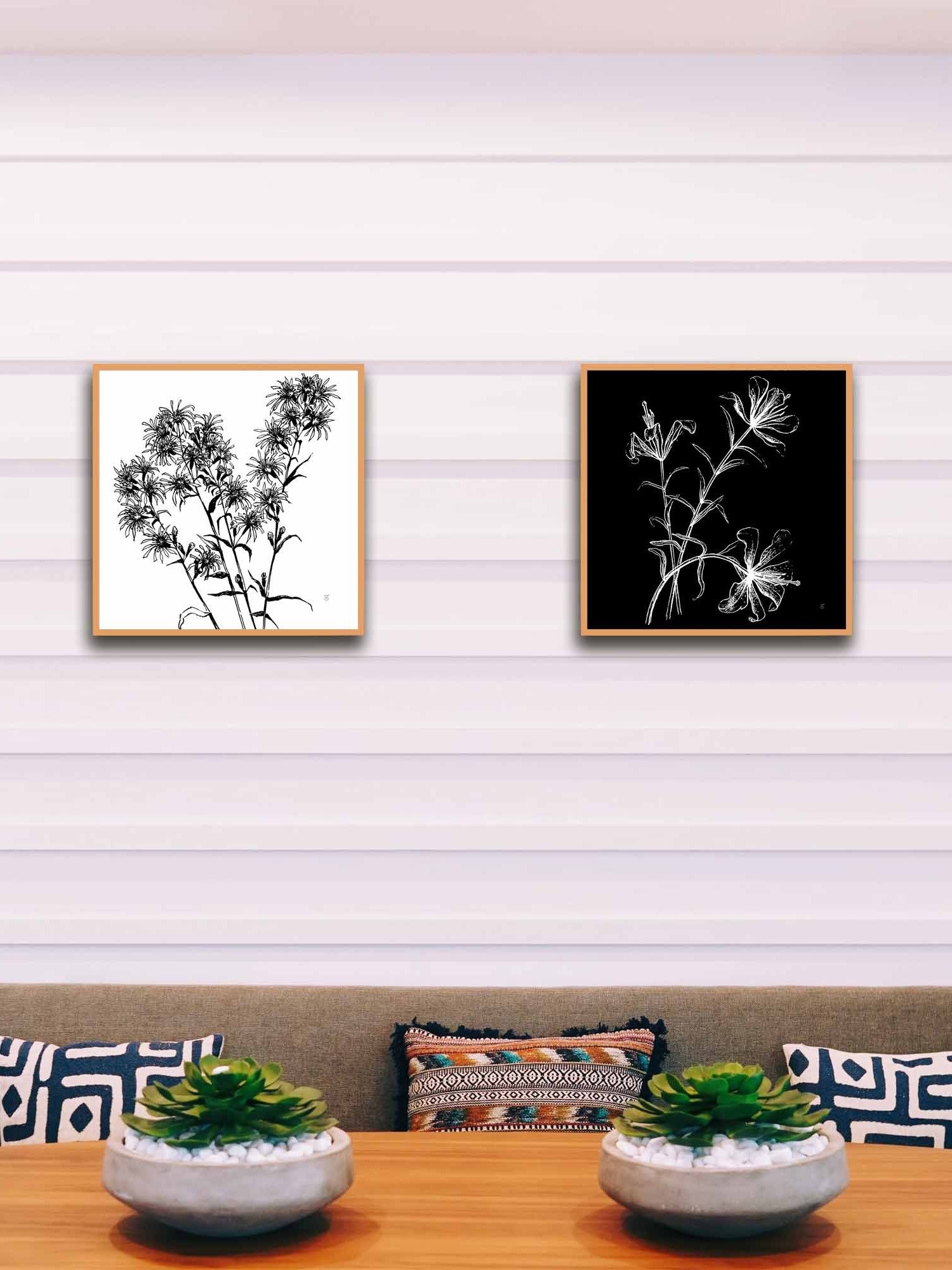 Spiky Botanical Beauty Canvas - Bouquet Flowers product image (102)