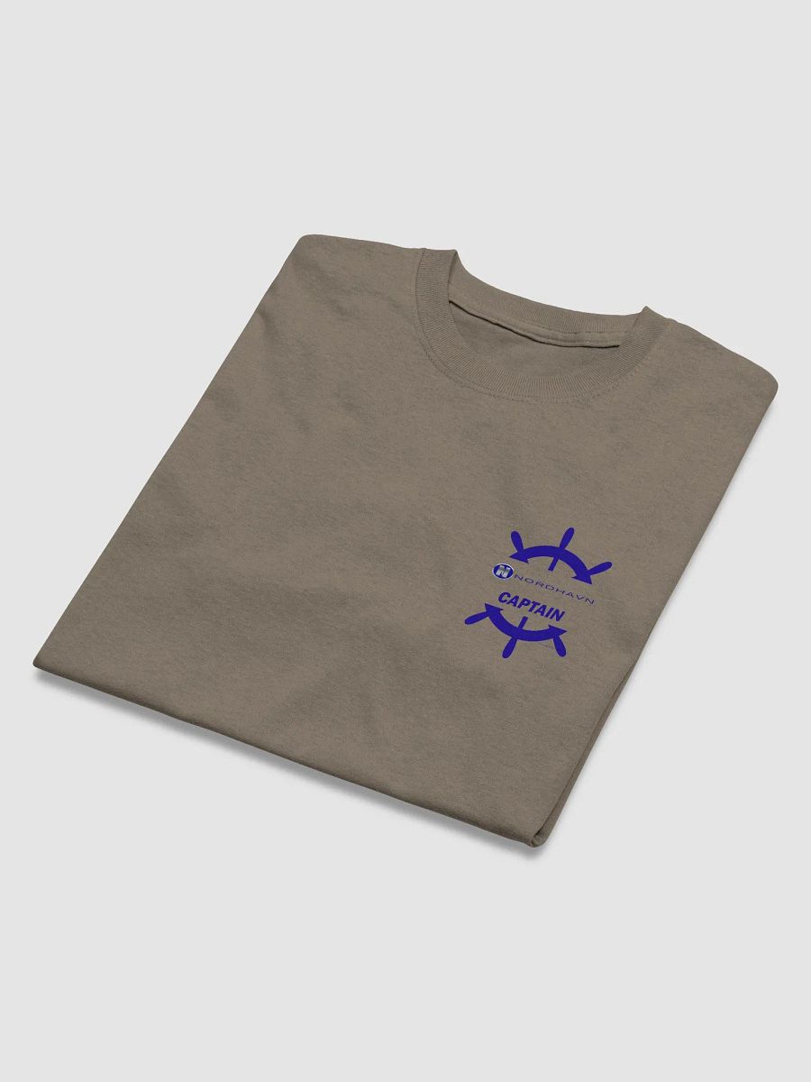 Nordhavn Captain - T-Shirt - Light Shirt w/Blue Logo product image (6)