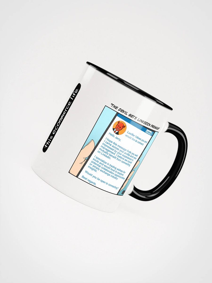 "The Devil gets LinkedIn Premium" mug product image (8)