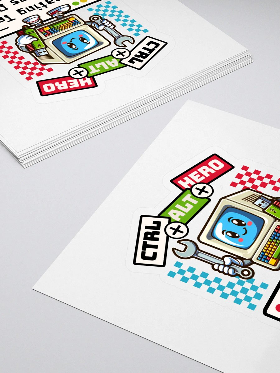 Tech-Trouble Hero Sticker Set product image (4)