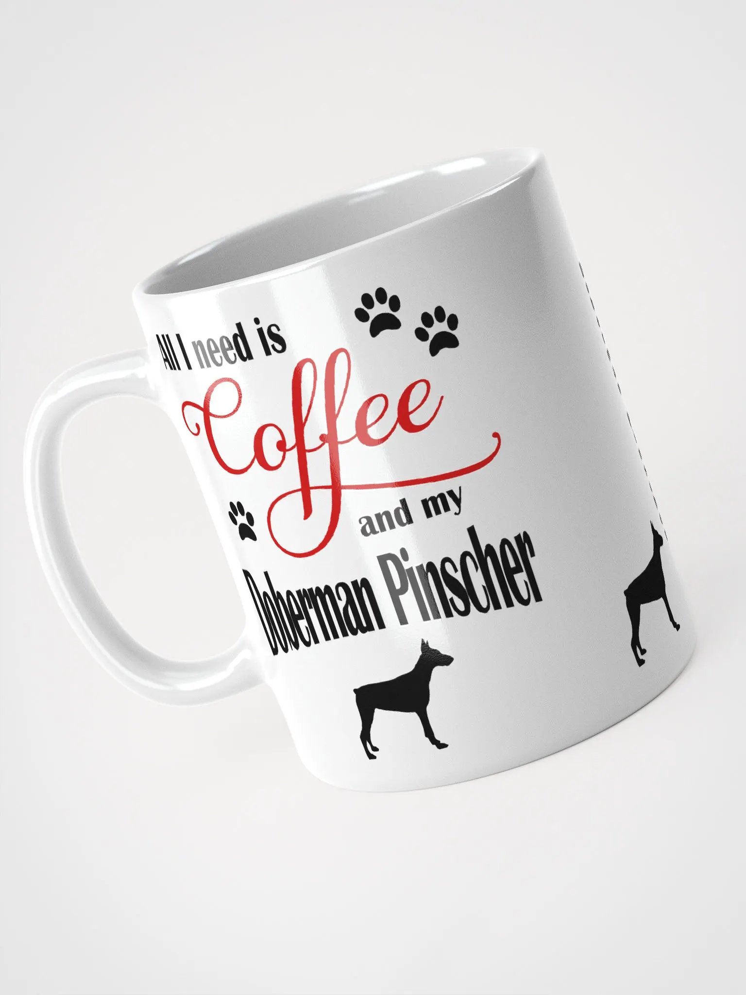 Coffee and my Doberman Pinscher Mug product image (3)