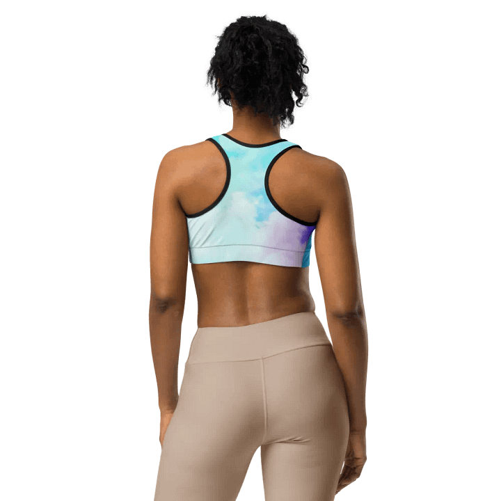 Blur cloud rainbow Design Sports Bra - V2 product image (1)
