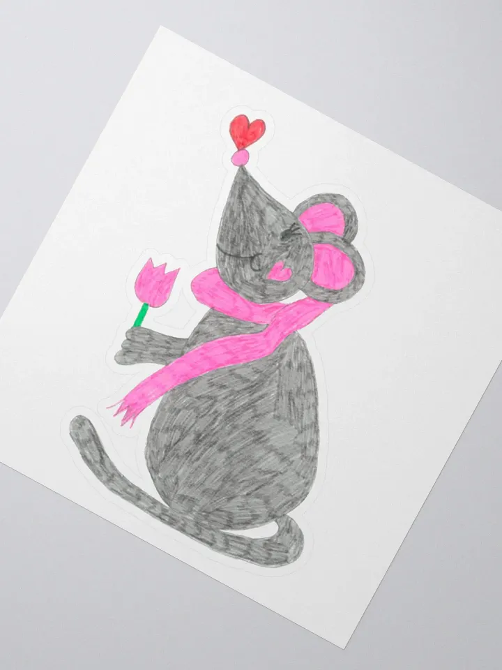Tulip mouse sticker product image (2)