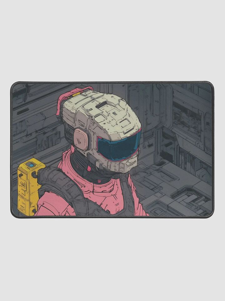 Futuristic Armor Desk Mat // 12” x 18” product image (1)