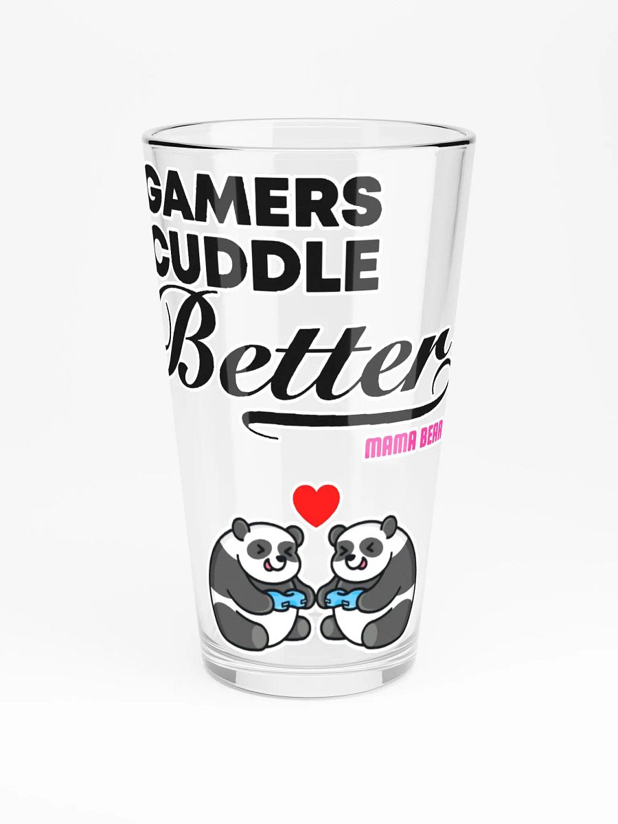 Gamers Cuddle Better Shaker Pint Glass product image (3)