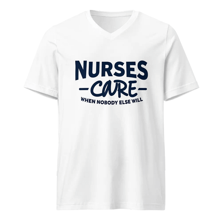 Nurse's Care V-Neck Tee product image (1)