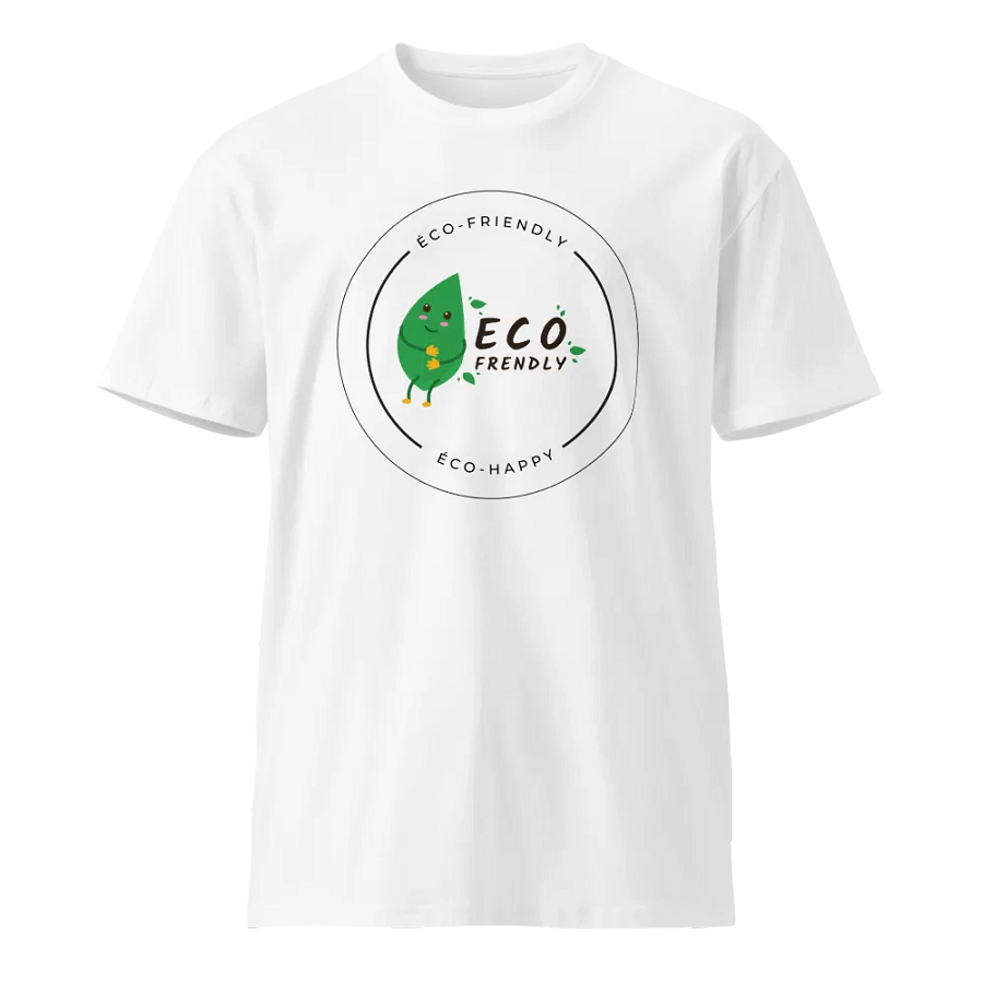 Eco-Happy Leaf Badge Unisex T-Shirt product image (2)