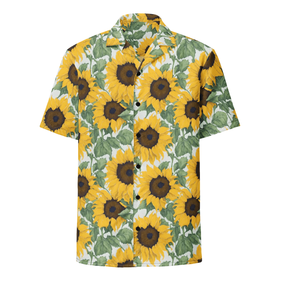 Floral Pattern Sunflower Flowers Hawaiian Shirt product image (1)