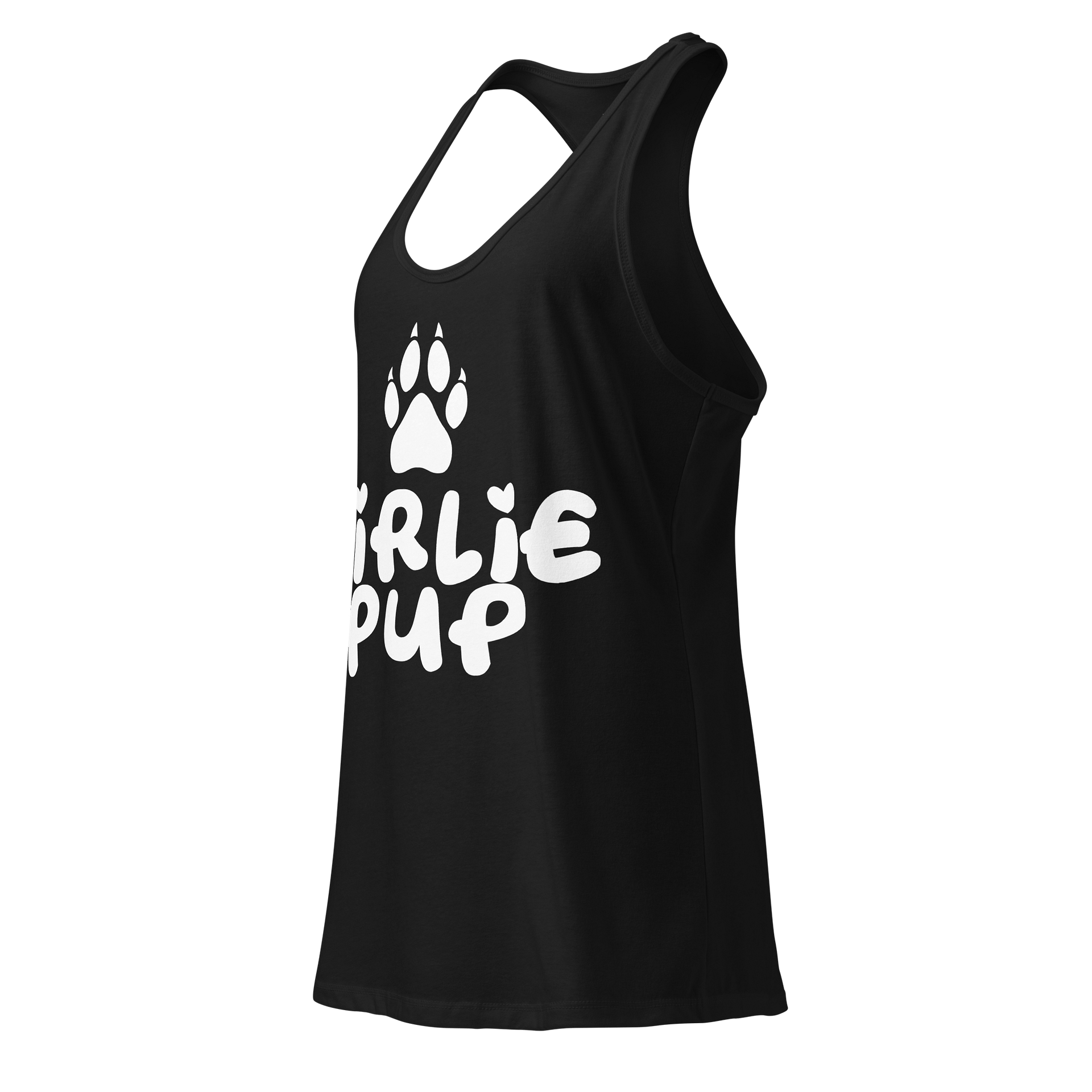 Girlie Pup Paw Racerback Tank Top product image (5)
