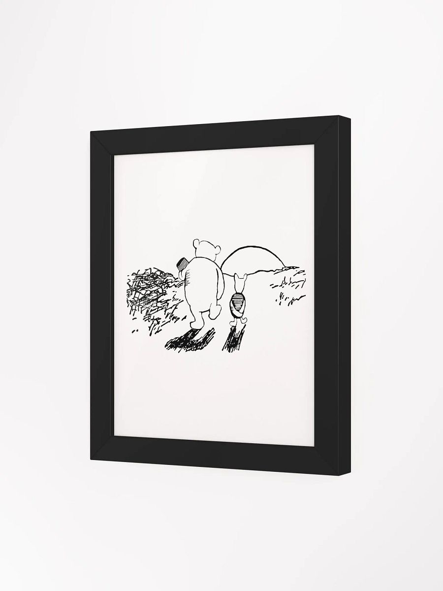 Pooh Bear and Piglet Walking and Sunset Framed Artwork product image (4)