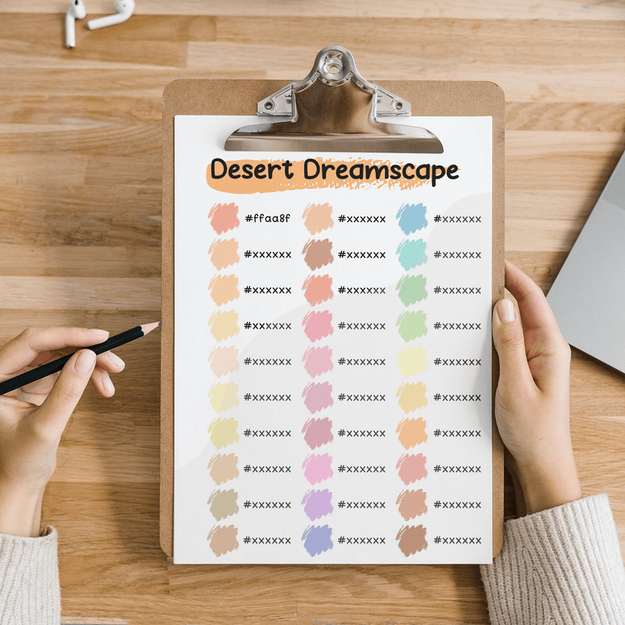 Desert Dreamscape Procreate Color Palette with HEX Codes ★ DIGITAL ★ product image (4)