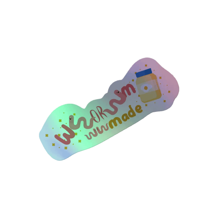 Worm Made Sticker product image (2)